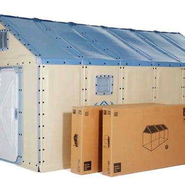 Abrigos temporarios com solar onu